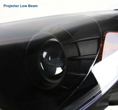 Hyundai Genesis 2010-2012 Black Projector Headlights LED DRL