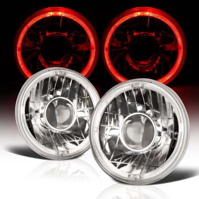 Chevy Monte Carlo 1970-1975 Sealed Beam Projector Headlight Conversion Red Halo