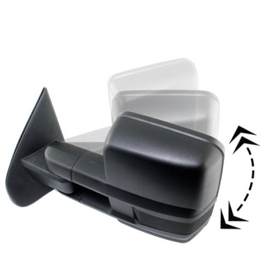 GMC Sierra 2014-2018 Power Folding Towing Mirrors Smoked LED DRL Lights