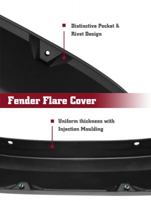 Toyota Tacoma 2016-2023 Fender Flares Pocket Rivet Textured