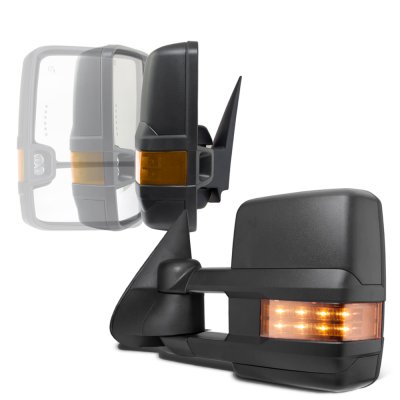 Chevy Tahoe 2000-2002 Power Folding Towing Mirrors LED Lights