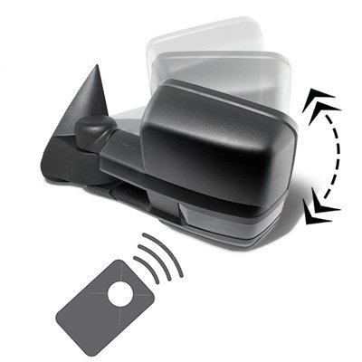 GMC Sierra 3500 2001-2002 Power Folding Towing Mirrors Smoked LED Lights