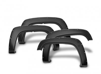 thumbnail image 2 of Textured Black Pocket Rivet Bolt Fender Flares For 92-99 Chevy Suburban – Full Set Of 4 – XTREME TRUX 2 of 6