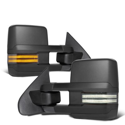 Chevy Blazer Full Size 1992-1994 Tow Mirrors Smoked Switchback LED DRL Sequential Signal