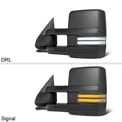 Chevy Avalanche 2003-2005 Tow Mirrors Switchback LED DRL Sequential Signal