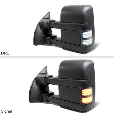 Ford F450 Super Duty 2008-2016 Tow Mirrors Switchback LED Sequential Signal