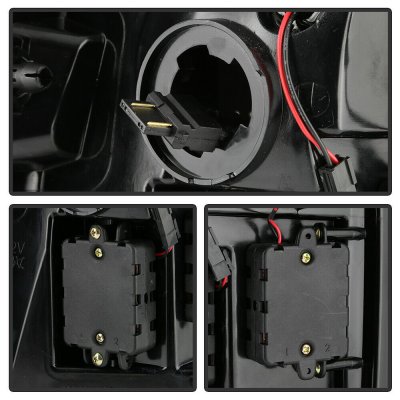 Dodge Ram 3500 2010-2018 Black Tube LED Tail Lights