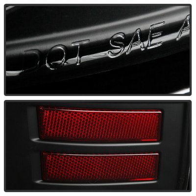 Dodge Ram 3500 2010-2018 Black Tube LED Tail Lights