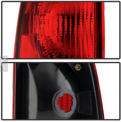 Ford F150 1997-2003 Red and Clear Replacement Tail Lights