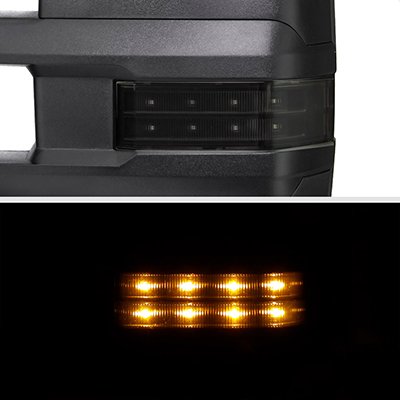 Ford Excursion 2000-2005 Tow Mirrors Smoked LED Lights Power Heated