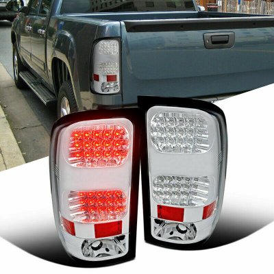 GMC Sierra 2007-2013 Clear LED Tail Lights