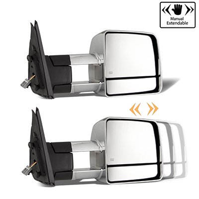 Toyota Tundra 2014-2021 Chrome Power Folding Tow Mirrors Smoked LED