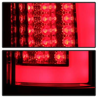 Dodge Ram 2500 2003-2006 Red and Clear LED Tail Lights Tube