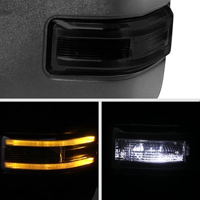 Ford F150 2015-2020 Towing Mirrors Power Heated Smoked LED Signal Puddle Lights