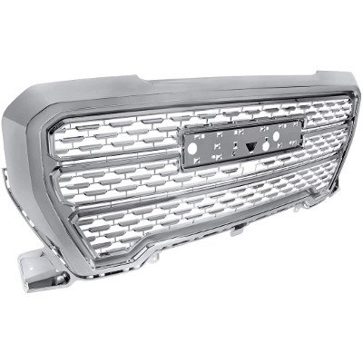 KARPAL Chrome Mesh Grille For GMC Sierra 1500 Denali 2019-2021 – Front Upper Direct Fit