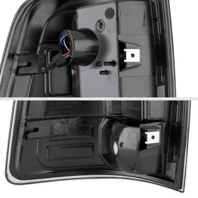Dodge Ram 2500 2010-2018 Black Custom LED Tail Lights Red Tube