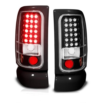 Dodge Ram 2500 1994-2002 LED Tail Lights Black