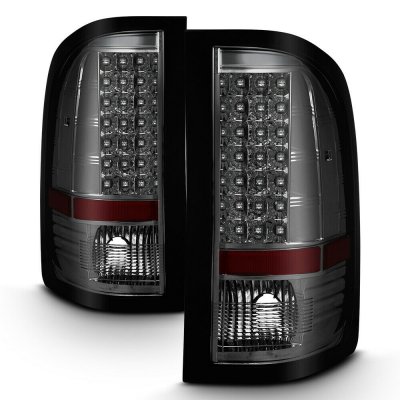 Chevy Silverado 2500HD 2007-2014 Smoked LED Tail Lights