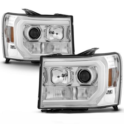 GMC Sierra Denali 2008-2013 LED DRL Projector Headlights
