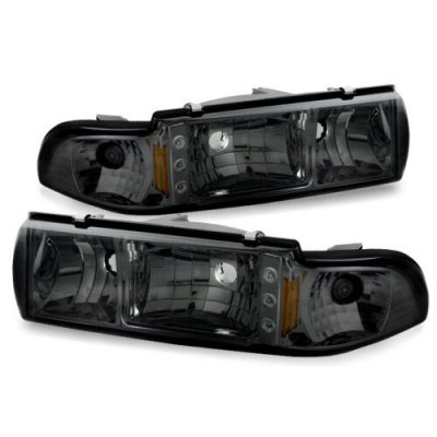 Chevy Caprice 1991-1996 Smoked Euro Headlights with LED
