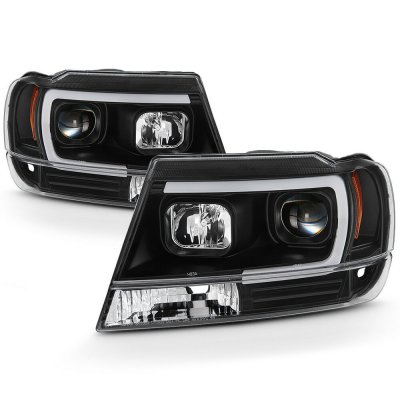 Jeep Grand Cherokee 1999-2004 Black Projector Headlights