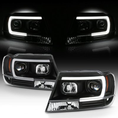 Jeep Grand Cherokee 1999-2004 Black Projector Headlights
