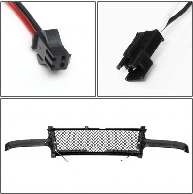 Chevy Tahoe 2000-2006 LED Grille Lights Black Mesh