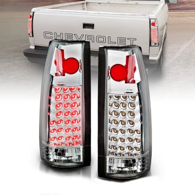 GMC Sierra 1988-1998 Chrome LED Tail Lights