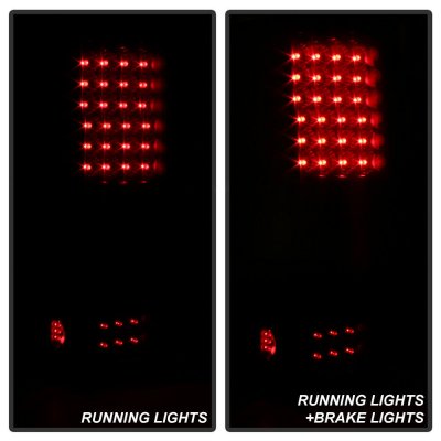 Ford F150 2004-2008 Black LED Tail Lights