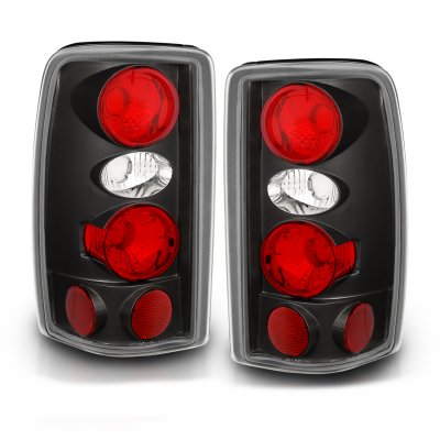 Chevy Suburban 2000-2006 Black Custom Tail Lights