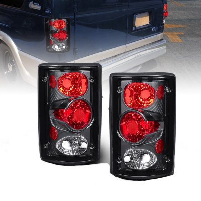 Ford Excursion 2000-2005 Black Custom Tail Lights