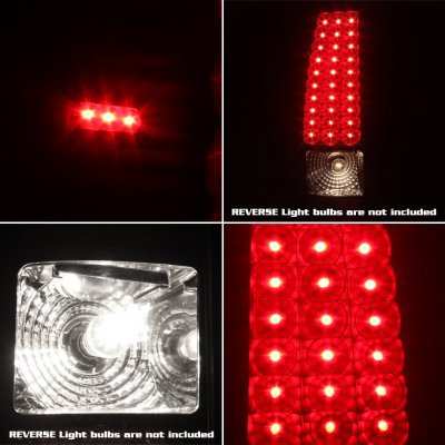 Chevy Silverado 1500HD 2003-2006 LED Tail Lights Blacked Out