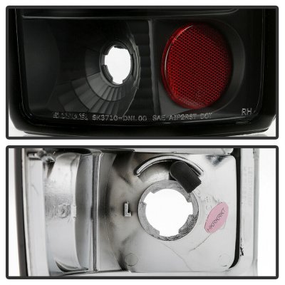 Chevy Suburban 2000-2006 Black Altezza Tail Lights