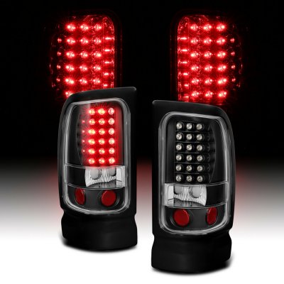 Dodge Ram 2500 1994-2002 LED Tail Lights Black
