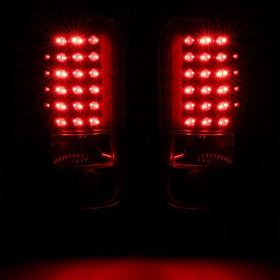 Dodge Ram 2500 1994-2002 LED Tail Lights Black