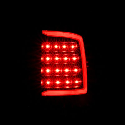 Dodge Ram 2500 2010-2018 Black Smoked LED Tail Lights Tube