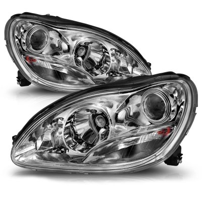 Mercedes Benz S Class 2000-2005 Chrome Projector Headlights