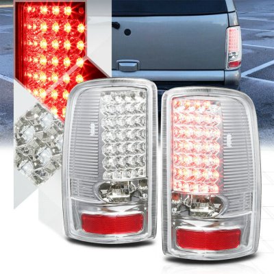 GMC Yukon 2000-2006 Chrome LED Tail Lights