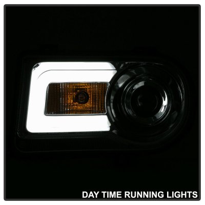 Chrysler 300C 2005-2010 Smoked Projector Headlights LED DRL