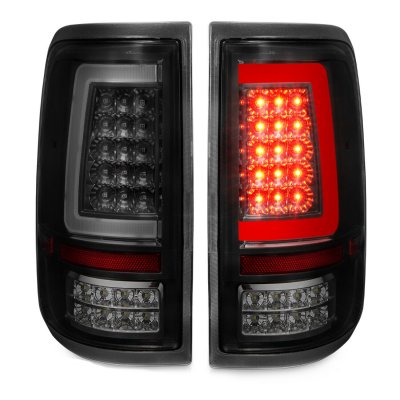 Ford F150 2004-2008 Black Smoked LED Tail Lights Tube