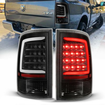 Dodge Ram 3500 2010-2018 Black LED Tail Lights Tube