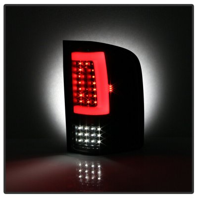 Chevy Silverado 2500HD 2007-2014 Black LED Tail Lights Tube