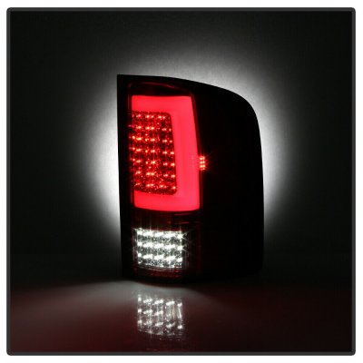 Chevy Silverado 2007-2013 Red and Clear LED Tail Lights