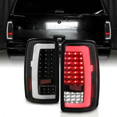 Chevy Suburban 2000-2006 Black Tube LED Tail Lights