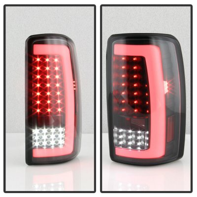 Chevy Suburban 2000-2006 Black Tube LED Tail Lights