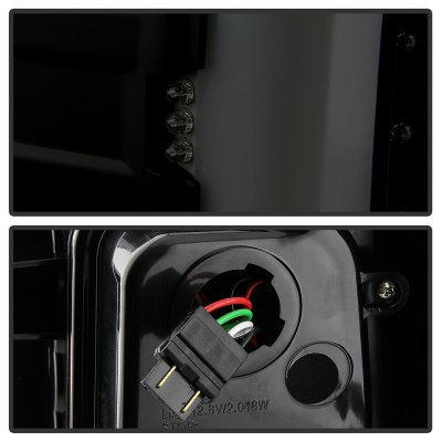 Chevy Silverado 2007-2013 Black Smoked LED Tail Lights Tube