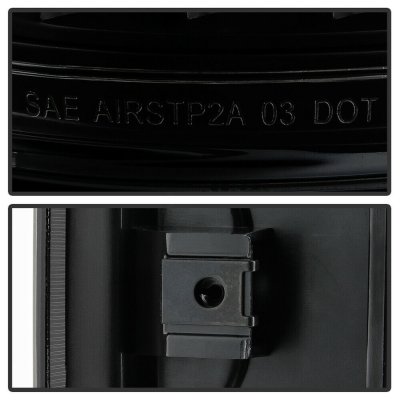 Chevy Silverado 2007-2013 Black Smoked LED Tail Lights Tube