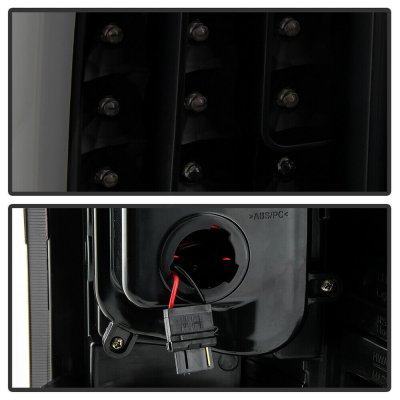 Chevy Silverado 2007-2013 Black Smoked LED Tail Lights Tube