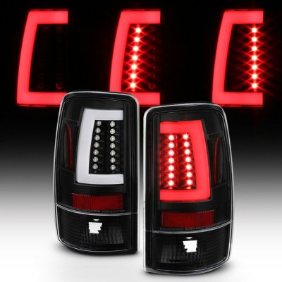 Chevy Tahoe 2000-2006 Black Tube LED Tail Lights