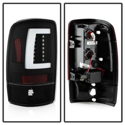Chevy Tahoe 2000-2006 Black Tube LED Tail Lights